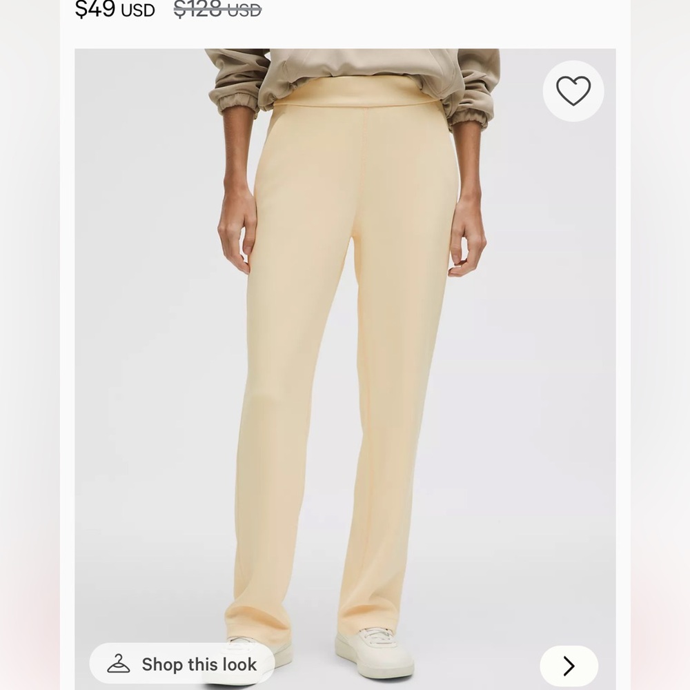 Lululemon high rise straight leg pants